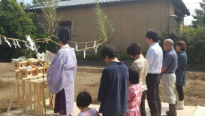 秋葉区での地鎮祭