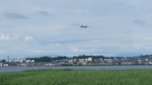 MRJ新潟空港に現れる！