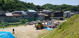 地震から10日、雨が心配