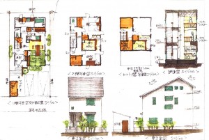 住宅密集地の建て替え